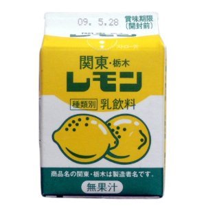 栃木乳業　　関東・栃木レモン　２００ｍｌ　１０本　要冷蔵