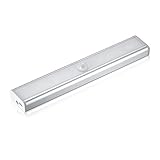 dxmartキャビネットライトモーションセンサー充電式S 10-led tick-on Anywhereライトfor Closet階段