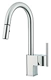 Danze D454542SS Como Snapback Single Handle Pull Down Kitchen Faucet, Stainless Steel by Danze