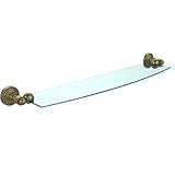 Allied Brass WP-33/24-ORB 24' x 5' Glass Shelf Satin Chrome [並行輸入品]