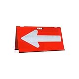 矢印板 山型矢印板 赤白 樹脂製 ABS-RW