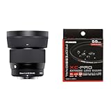 シグマ(Sigma) レンズ 56mm F1.4 DC DN マイクロフォーサーズ 単焦点 望遠 MFT ミラーレス用 Contemporary + ハクバ レンズフィルター 55mm XC-PRO エクストリーム レンズガード