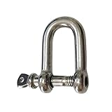 simPLEISURE ステンレス製シャックル D型 15サイズ アンカーシャックル ねじシャックル 吊り・牽引・連結金具 M16・1個 qb500148h01n0