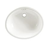 American Standard 0497.300.020 Ovalyn 21-1/4 by 17-3/8-Inch Under Counter Lavatory Sink, White [並行輸入