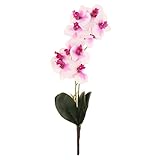Dovewill 綺麗　人工花　造花　装飾花　ファレノプシス　1茎2枝　撮影　小道具　2色選ぶ - 淡いパープル