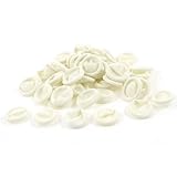 uxcell　指サック ラテックス指幼児用ベッド　指先　抗静的保護　弾性ストレッチ　ベージュ　80個入り