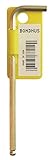 Bondhus 37909 Tagged and Barcoded 5/32 Ball End Tip Hex Key L-Wrench with GoldGuard Finish 4.2 [並行輸入