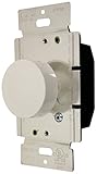 Enerlites 52303-W 600-Watt Three-Way Push On/Off Rotary Dimmer, 120-Volt AC, 60Hz, White [並行輸入品]