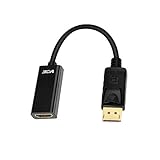 VCE DisplayPort to HDMI 変換アダプタ DPオスーHDMIメス 中継ケーブル 1920*1080解像度 金メッキ 20cm