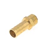 uxcell　ホース継手　ホース　バーブ　真鍮　ストレート　クイック　コネクター　12.5mm　PT　オス　10mm