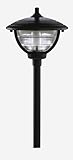 Paradise GL22788BK Low Voltage Cast Aluminum 10-Watt Halogen Palm Island Post Light, Black [並行輸入品]