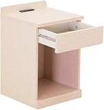 ナイトテーブル マイアミ 2口コンセント付き (メープル)