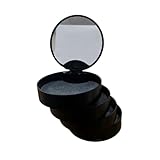 アクセサリーケース 4段 回転 アクセサリートレイ アクセサリー 収納 ジュエリーボックス 小物入れ (ブラック・ミラー)