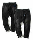 [ジェリー] クライミングパンツ デニムパンツ チノパン スキニー テーパード メンズ ストレッチ素材 (JP, アルファベット, M, ブラック(デニム))