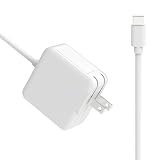 Dalugo Macbook用 充電器 ノートパソコン 急速充電器 Type-C ACアダプター PD対応 67W 65W 61W 45W USB-C 充電器 Cタイプ GaN採用 小型 軽量 Mac用 電源アダプター Macbook Pro向け, MacBook Air向け, レノボ向け, Dell向けなどノートPC用 アダプター タイプC ケーブル一体型 折畳プラグ PSE規格品（ホワイト）