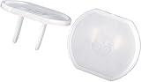 GE 50271 Outlet Plastic Safety Cover, Clear, 8 Piece [並行輸入品]