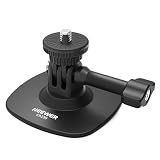 NEEWER 粘着マウント アクションカメラ対応 ベースマウントアダプター 180°傾斜 フレキシブル カーヘルメットホルダーベースアダプター 1/4"アクセサリー対応 カメラマウント接着バックル POVビデオ録画/生放送用 コンパチブル X5/OSMO Action 5 Pro/Pocket 3/Hero 13/Brave 8 CA159