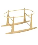 The Little Green Sheep Moses Basket Stand Rocking (Natural) by The Little Green Sheep