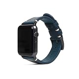 SLG Design Apple Watch バンド 42mm/44mm用 Italian Buttero Leather ブルー