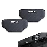 ハイエース 車用シートキックマット ハイエース 200系 3型 ４型 5型 6型 PUレザー製 キックガード後部座席シートバックプロテクター内装 汚れ防止 蹴り防止 撥水処理引っかき傷対策 取付簡単 運転席/助手席対応 シートカバー (2枚セット，ブラック)