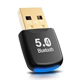 usb bluetooth アダプター 5.4 技術ドングル PC ブルートゥース アダプタ bluetooth レシーバー USB 子機 デスクトップ パソコン タブレット ワイヤレスマウス ヘッドセット キーボード PCスピーカー 用 | Windows 8.1/10/11/7に対応 | ブラック