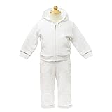 (バーバリーベビー) BURBERRY BABY ベビー服 セットアップ (長袖ジップアップパーカー&長パンツ) B98580WHT 12Mサイズ [並行輸入品]