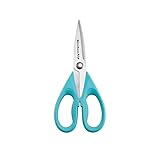 High Quality Shears with Soft Grip Handles, Aqua Sky