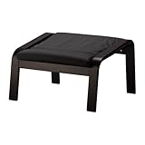 IKEA(イケア) PO?NG グラノン ブラック ブラックブラウン 29897173 フットスツール、ブラックブラウン、グラノン ブラック