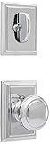 Schlage Lock Company F94AND625ADD Bright Chrome Interior Pack Andover Knob Dummy Interior Pack with 