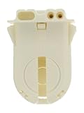 Leviton 23653-WNP Fluorescent Lampholder, Medium Bi-Pin, Turn Type With Lamp Lock, White by Leviton
