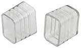American照明mini-p2-nf-ends Polar Miniネオンフレックスクリアプラスチックエンドキャップ、10枚パック、