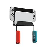 Uniraku Switch壁掛け収納スタンド Switch壁式収納とディスプレイマウント SwitchとSwitch有機ELモデル両対応 ドック/本体/ストラップ/Joy-Con全収納