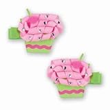 Sweet Pink Sparkle Cupcake Barrettes by Bearington [並行輸入品]