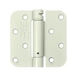 Deltana dsh4r5uspwbmサテン真鍮4 " x 4 "ほぞ穴スプリングヒンジwith 5 / 8 "