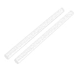 uxcell　アクリル丸棒　クリア　PMMA材料　15mm径　250mm長さ 2個入り