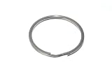 ロット100の分割キーリング38 mm 1 1 / 2インチニッケルメッキスチール