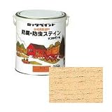 ロックペイント 油性防腐・防虫ステイン塗料 ホワイト 0.7L H85-0013-03