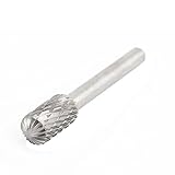 uxcell　ロータリーヤスリ　タングステンカーバイド　シルバートーン　グレー　切削工具　一つ入り