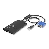 StarTech.com 携帯用KVMコンソールアダプタ ノートパソコンのUSBに接続 ファイル転送/ビデオキャプチャ機能付き NOTECONS02