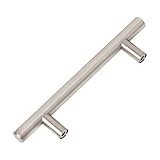 Flexzion T Bar Handle Pull Knobs 12" (25 Pack) Hardware Set Stainless Steel Kitchen Door Cabinet Dra