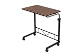 昇降式マルチテーブル ウオールナット 60㎝幅 高さ調節 TX-11WAL
