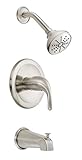 Danze D500011BNT Melrose Single Handle Tub and Shower Trim Kit with 3 1/2-Inch Showerhead, Brushed N