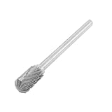 uxcell ロータリーバリ　ダイヤモンドビット　端部　両カット　回転　6mm×3mm　炭化タングステン