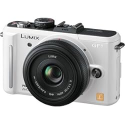 パナソニック デジタル一眼カメラ　LUMIX G 20mm／F1.7 ASPHレンズキット(シェルホワイト)DMC-GF1C-W