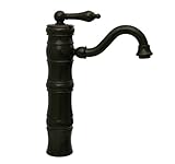 Whitehaus WHSL3-9724-ORB Vintage III Single Hole/Single Lever Elevated Lavatory Faucet with Traditio
