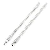 uxcell　エクステンションバー　ソケット　シルバートーン　メタル　6mm六角ドライバー　300mm長さ　2本入り