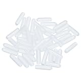 uxcell 50個 端末保護キャップ エンドキャップ 3 mm IDビニール PVCラウンドチューブ ボルトキャップカバースクリュースレッドプロテクター クリア
