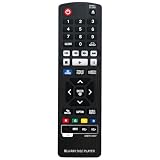 AKB75135301 交換用リモコン LG Blu-Ray Disc Player BP330 BP330N BP540 BP540N BP550 BP550N BP630 BP630N BP630S BPM33 BPM331 BPM331N BPM53 BPM54 BPM54N BPM55 BPM55N UP970 UBK90 BP430 BP430N用