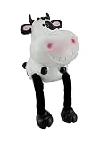 Happy Cowダングル脚Shelf Sitter Coin Bank