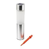 IKEA SOLVINDEN LED太陽電池式照明, 円筒形, アルミカラー（10302016）